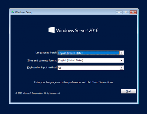 Windows Server 2016 1