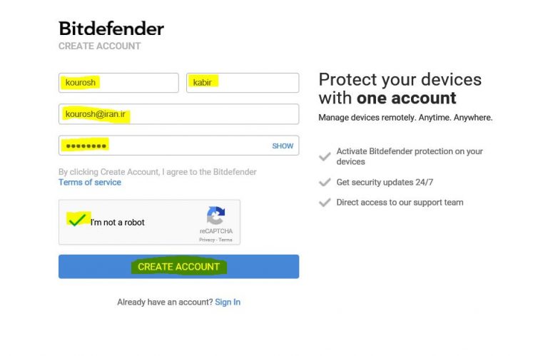 راهنمای نصب و فعال سازی آنتی ویروس بیت دیفندر (Bitdefender)  image