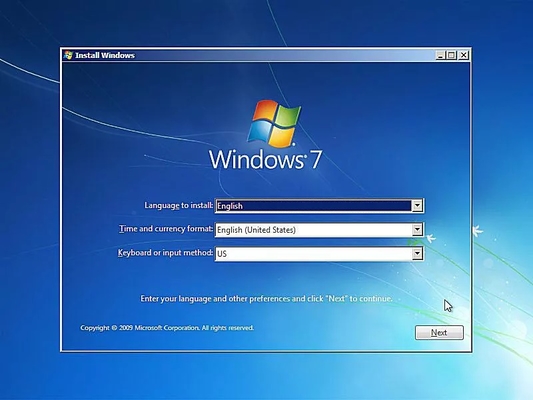 windows 7 install 1