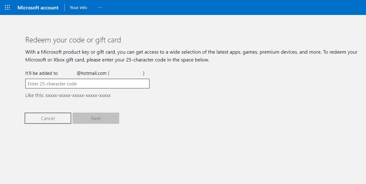 نحوه استفاده از گیفت کارت ایکس باکس Microsoft Xbox GiftCard Redeem